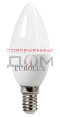 Лампа светодиодная Eurolux LL-E-C37-7W-230-2,7K-E14 